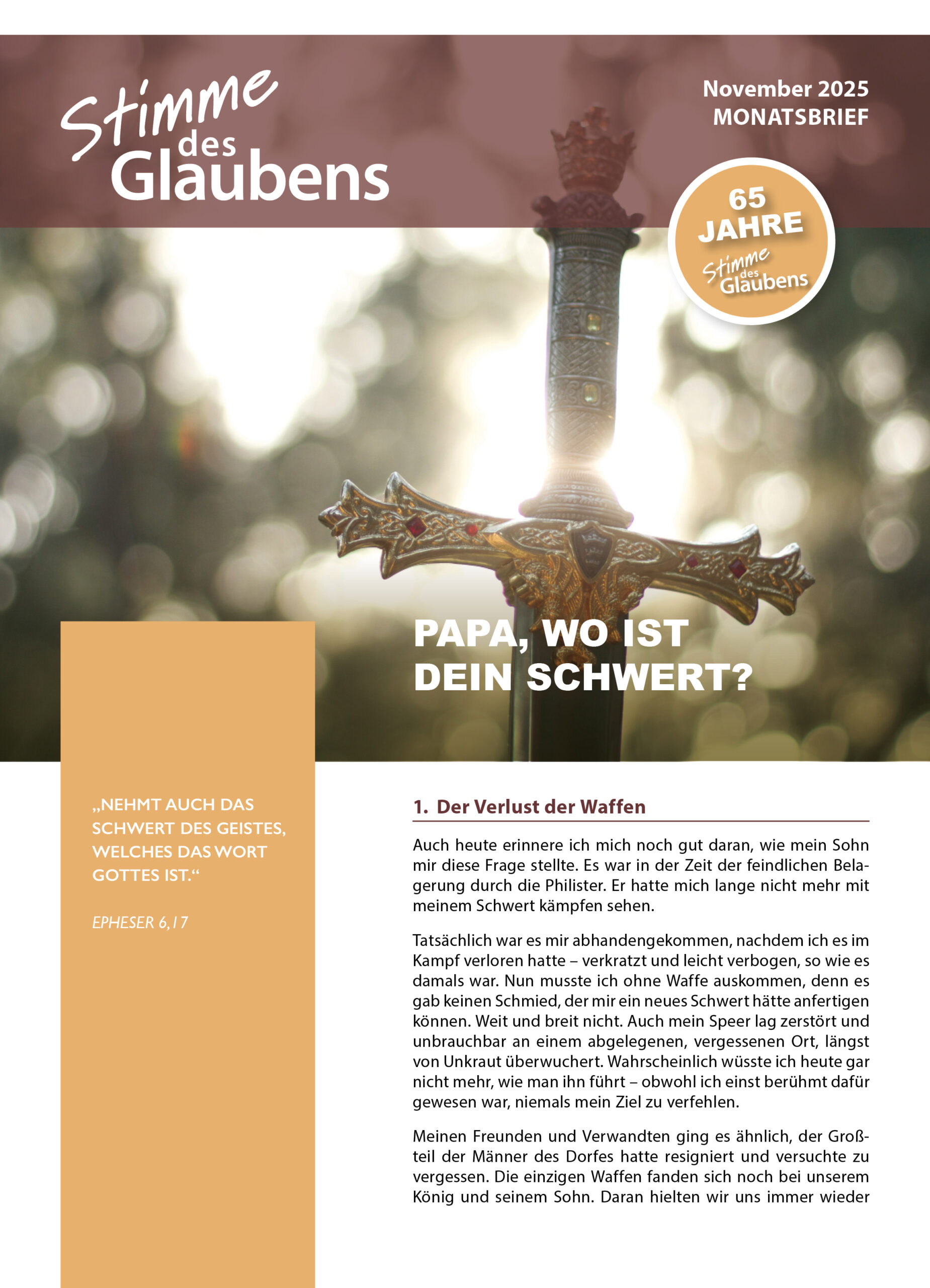 Monatsbrief November 2025