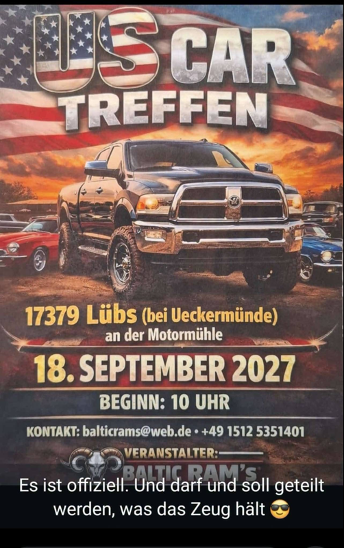 US Car Treffen in Lübz an der Motormühle