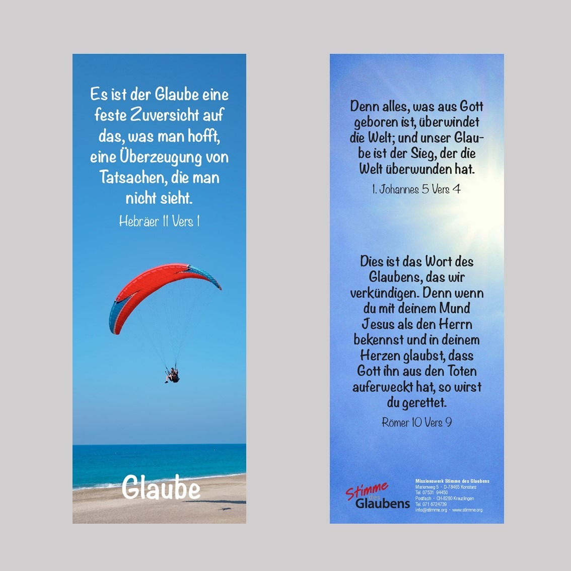 Lesezeichen Glaube