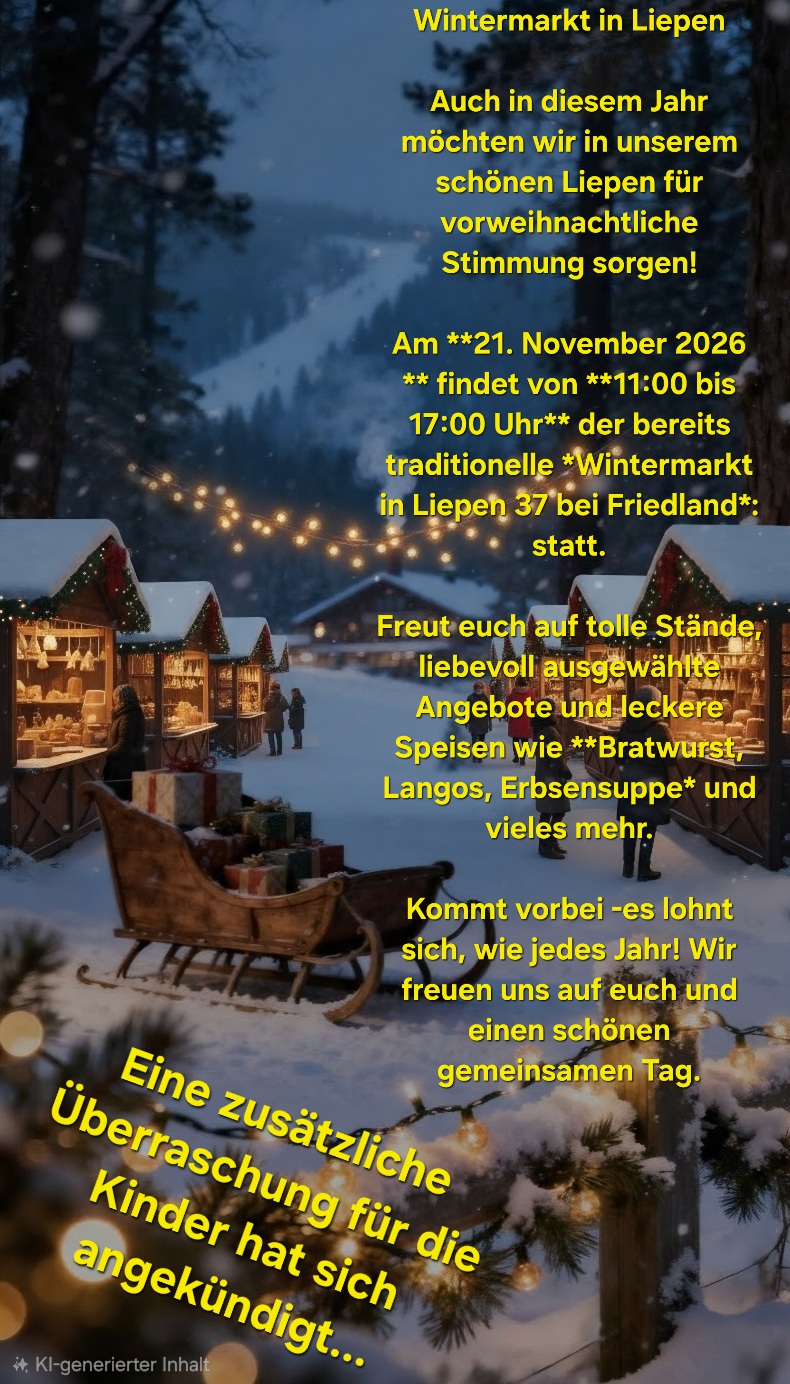 Weihnachtsmarkt Stände gesucht